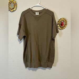 NWOT we the free oversized short sleeved t shirt tunic/mini dress